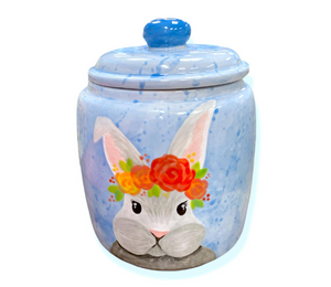 Sioux Falls Watercolor Bunny Jar