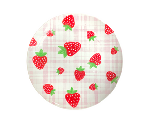 Sioux Falls Strawberry Plaid Plate
