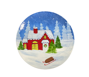 Sioux Falls Christmas Cabin Plate