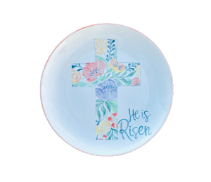 Sioux Falls Floral Cross Plate