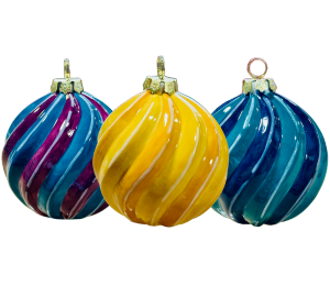 Sioux Falls Jewel Toned Spiral Ornament