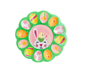 Sioux Falls Easter Sherbet Egg Plate